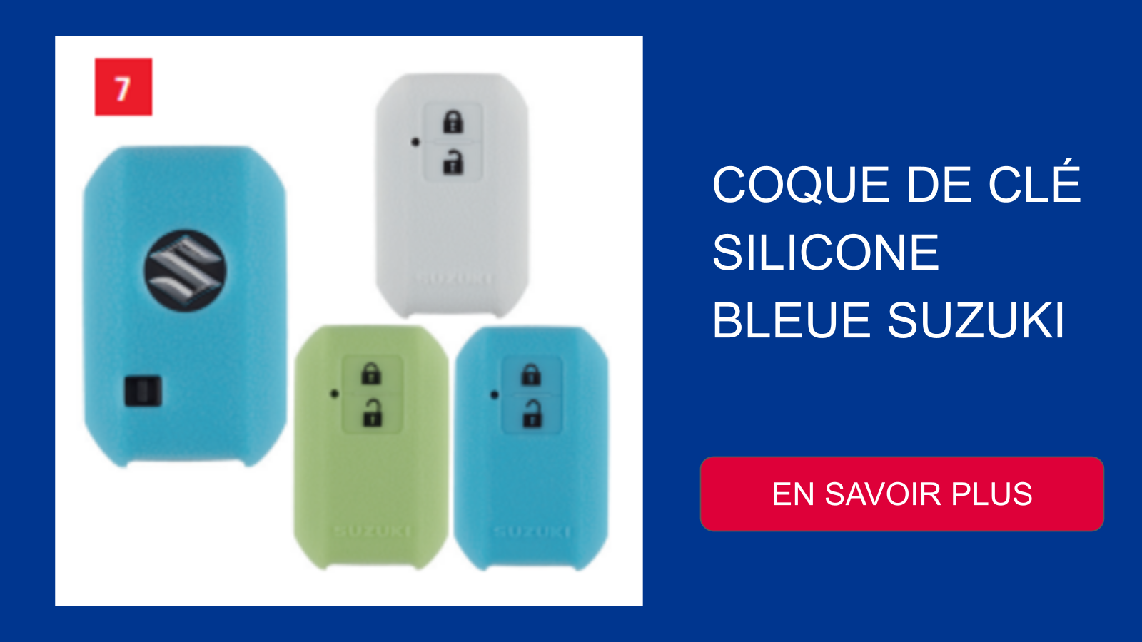 Coque de clé silicone Suzuki